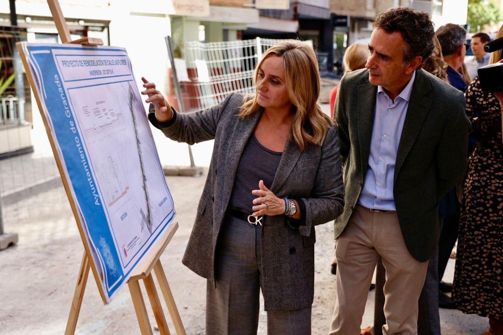&copy;Ayto.Granada: El Ayuntamiento inicia el Plan de obras municipales 2024-27 con la remodelaci�n de la calle Las Flores, donde se dotar� de m�s �rboles, mejor iluminaci�n y m�s espacio para los peatones 